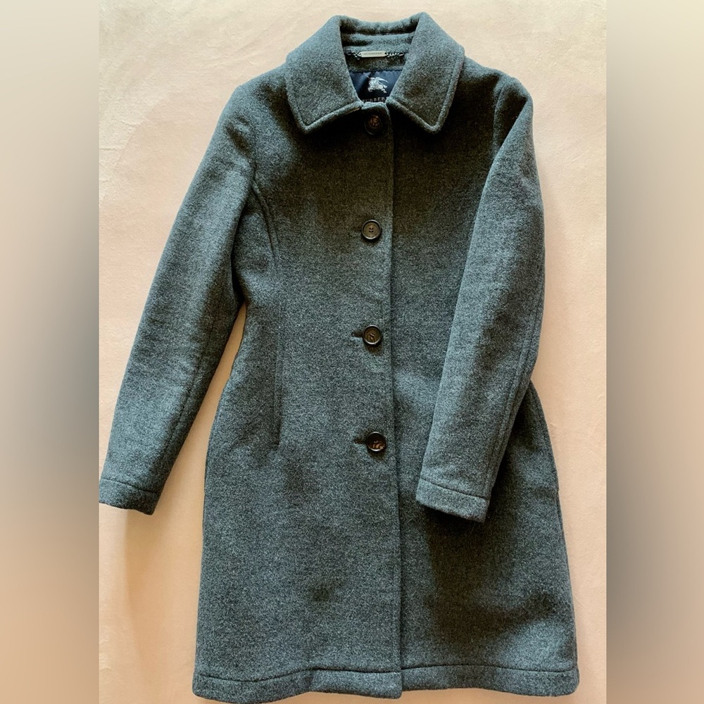 Burberry London Woman Wool Coat Size 36